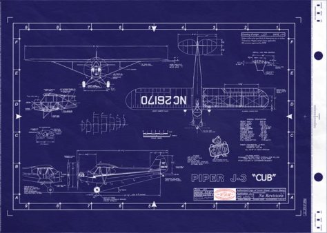 This is a blueprint for a J3 cub